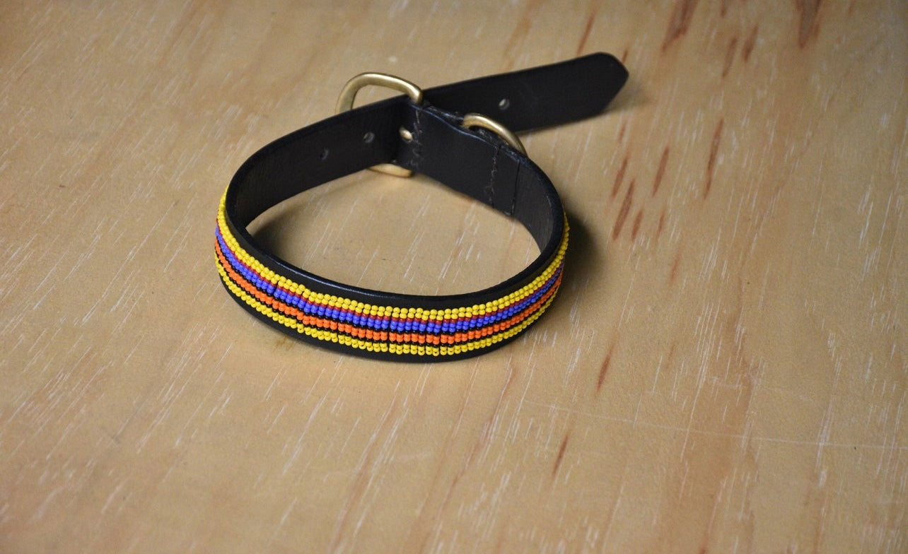 Hundehalsband Perlen Maasai Kollektion alle Designs