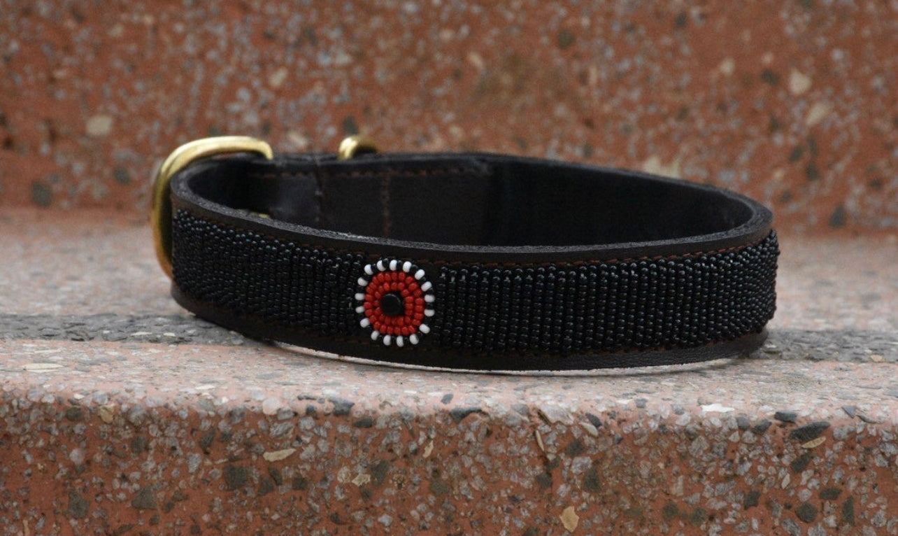 Hundehalsband Perlen Maasai Kollektion alle Designs