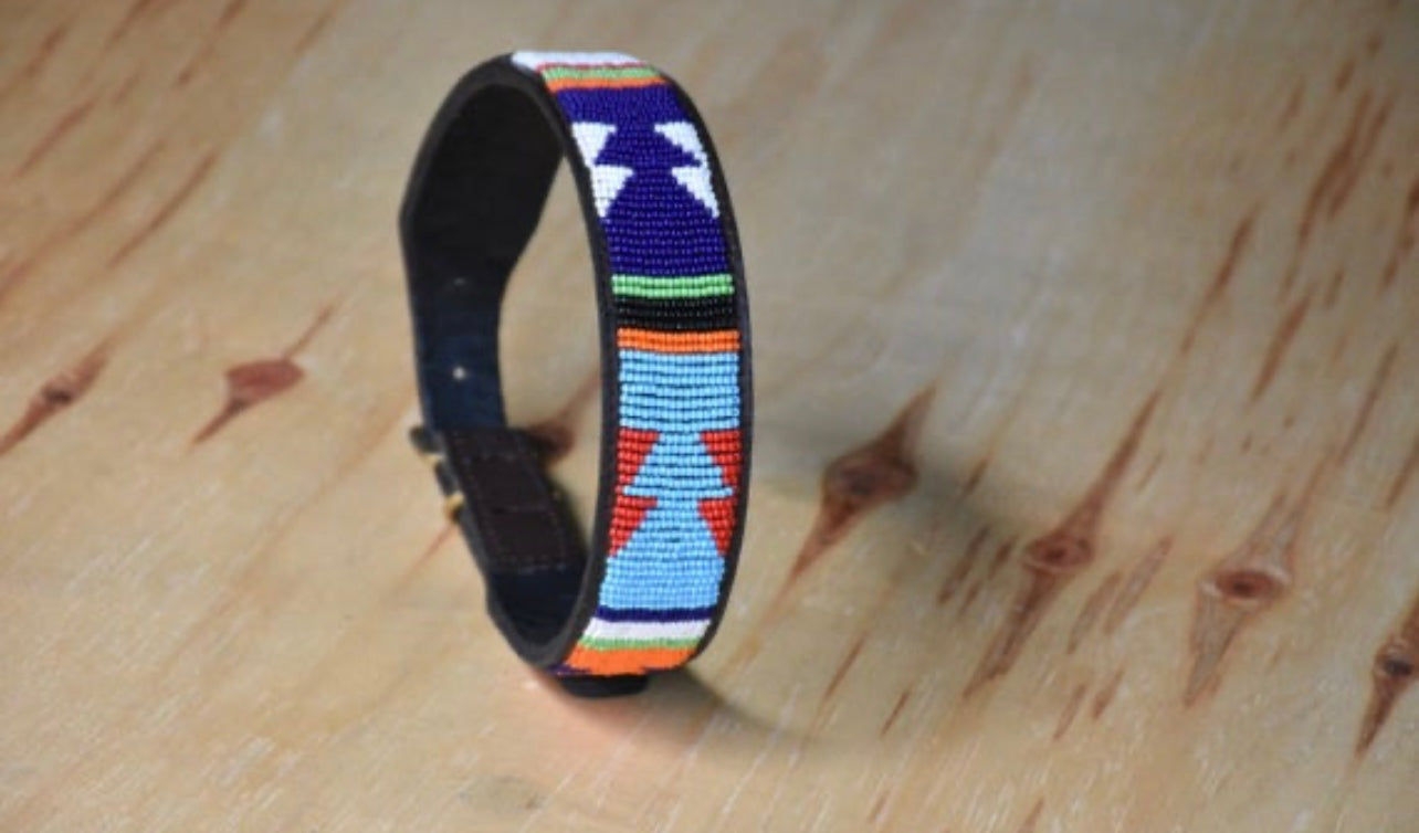 Hundehalsband Perlen Maasai Kollektion alle Designs