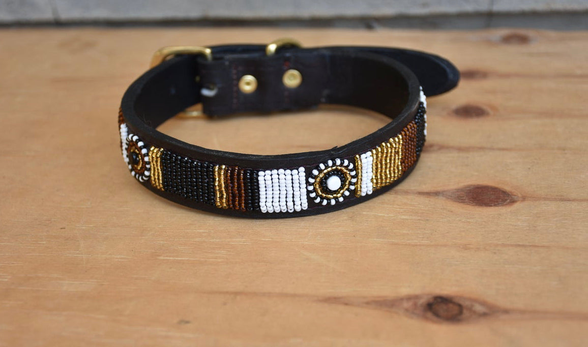 Hundehalsband Perlen Maasai Kollektion alle Designs