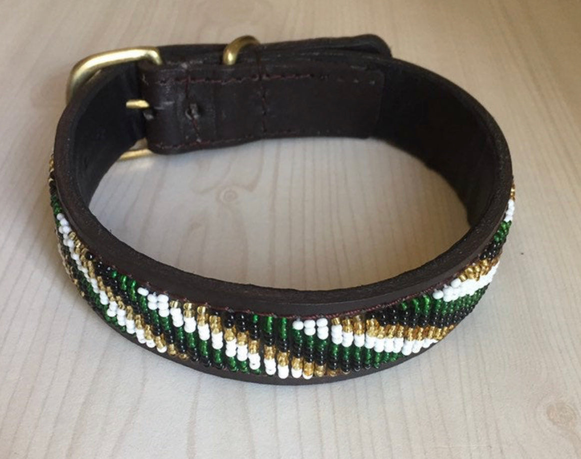 Hundehalsband Perlen Maasai Kollektion alle Designs