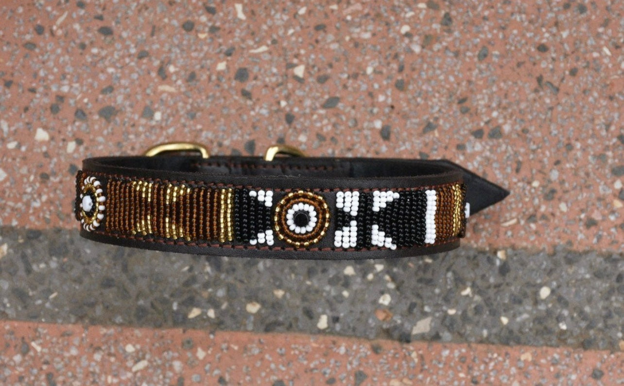 Hundehalsband Perlen Maasai Kollektion alle Designs