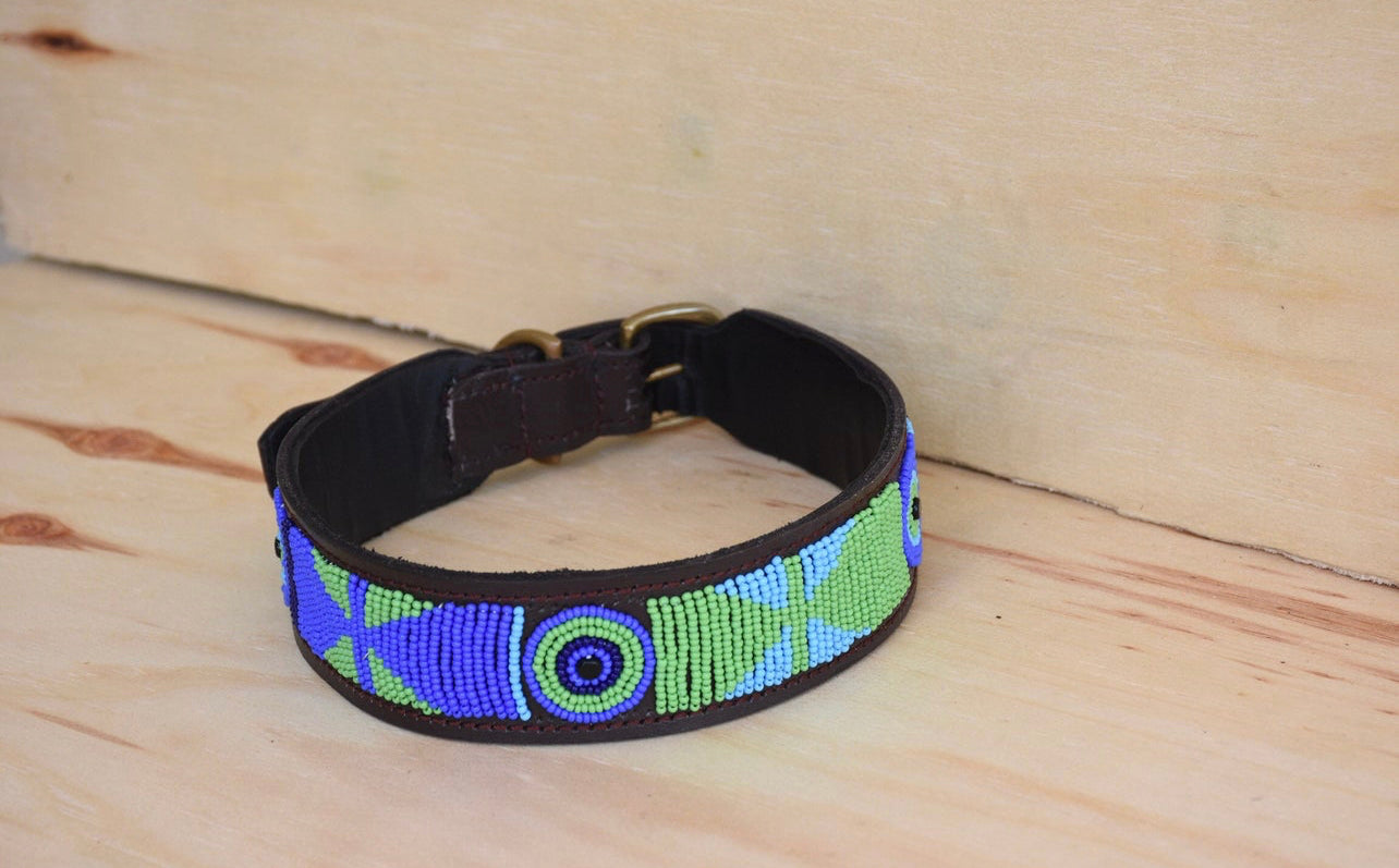 Hundehalsband Perlen Maasai Kollektion alle Designs