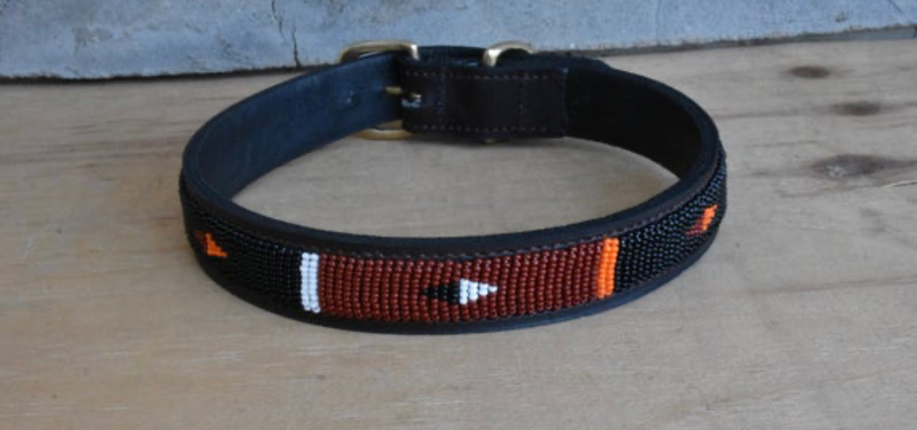 Hundehalsband Perlen Maasai Kollektion alle Designs