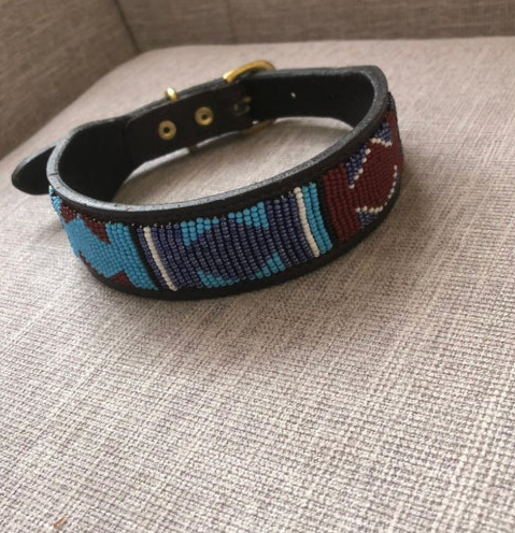 Hundehalsband Perlen Maasai Kollektion alle Designs