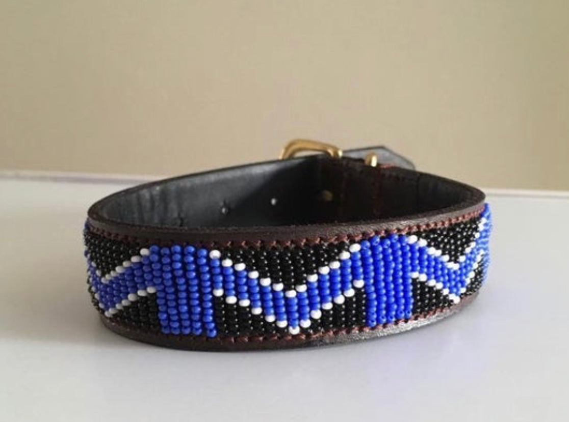 Hundehalsband Perlen Maasai Kollektion alle Designs