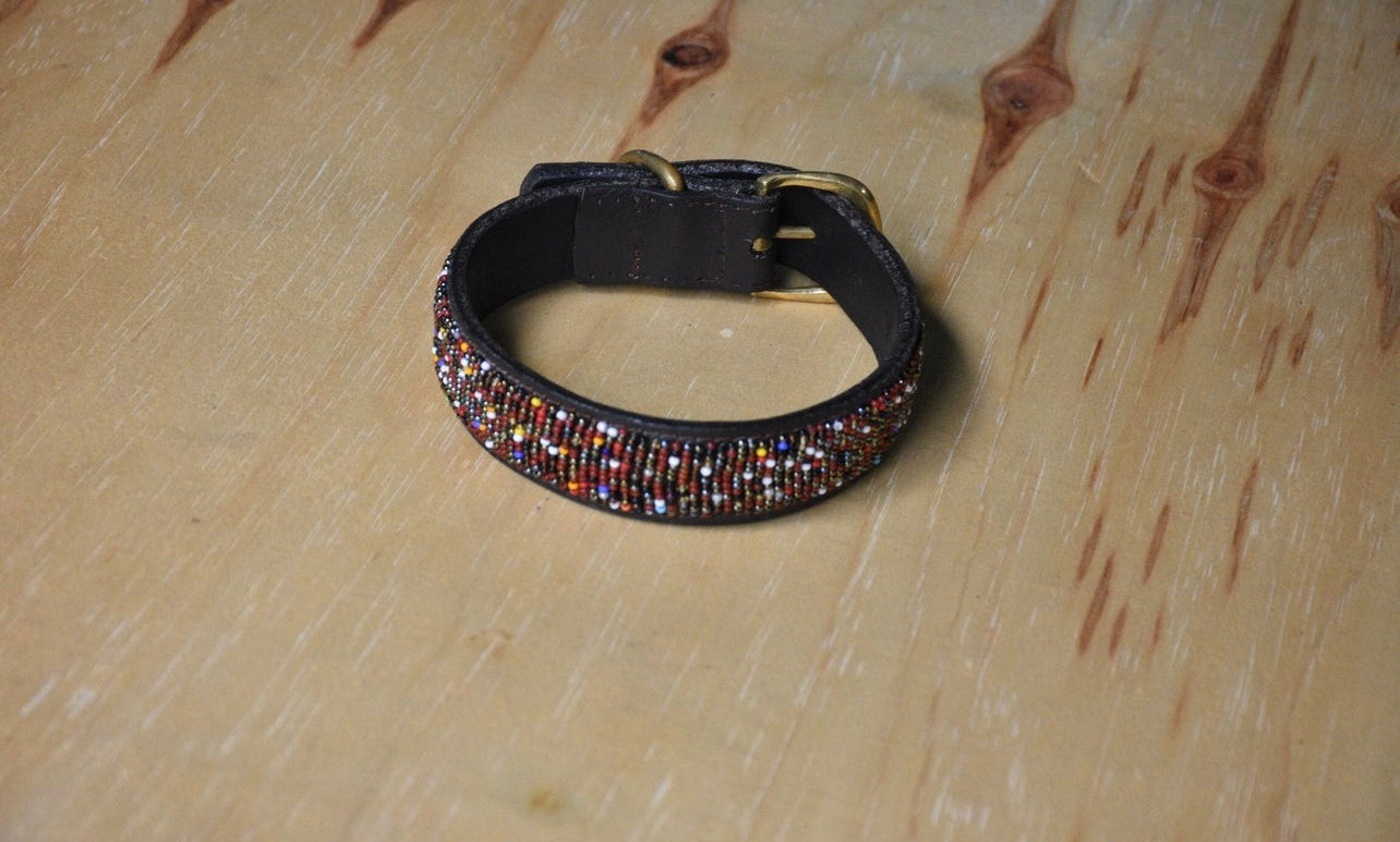 Hundehalsband Perlen Maasai Kollektion alle Designs