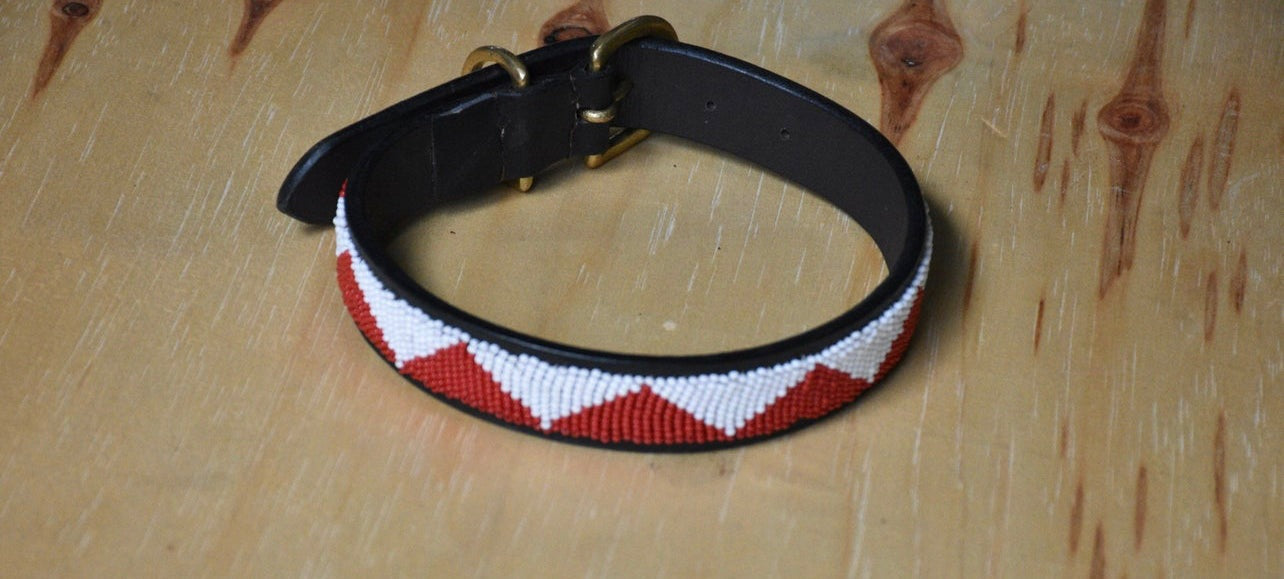 Hundehalsband Perlen Maasai Kollektion alle Designs