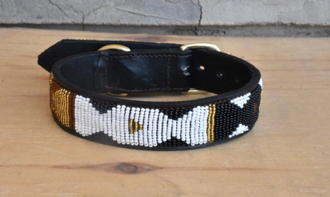 Hundehalsband Perlen Maasai Kollektion alle Designs