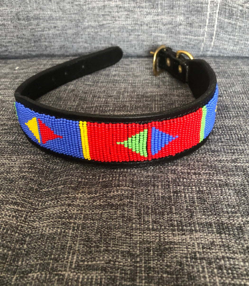 Hundehalsband Perlen Maasai Kollektion alle Designs