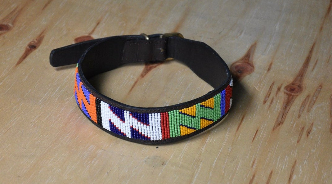 Hundehalsband Perlen Maasai Kollektion alle Designs