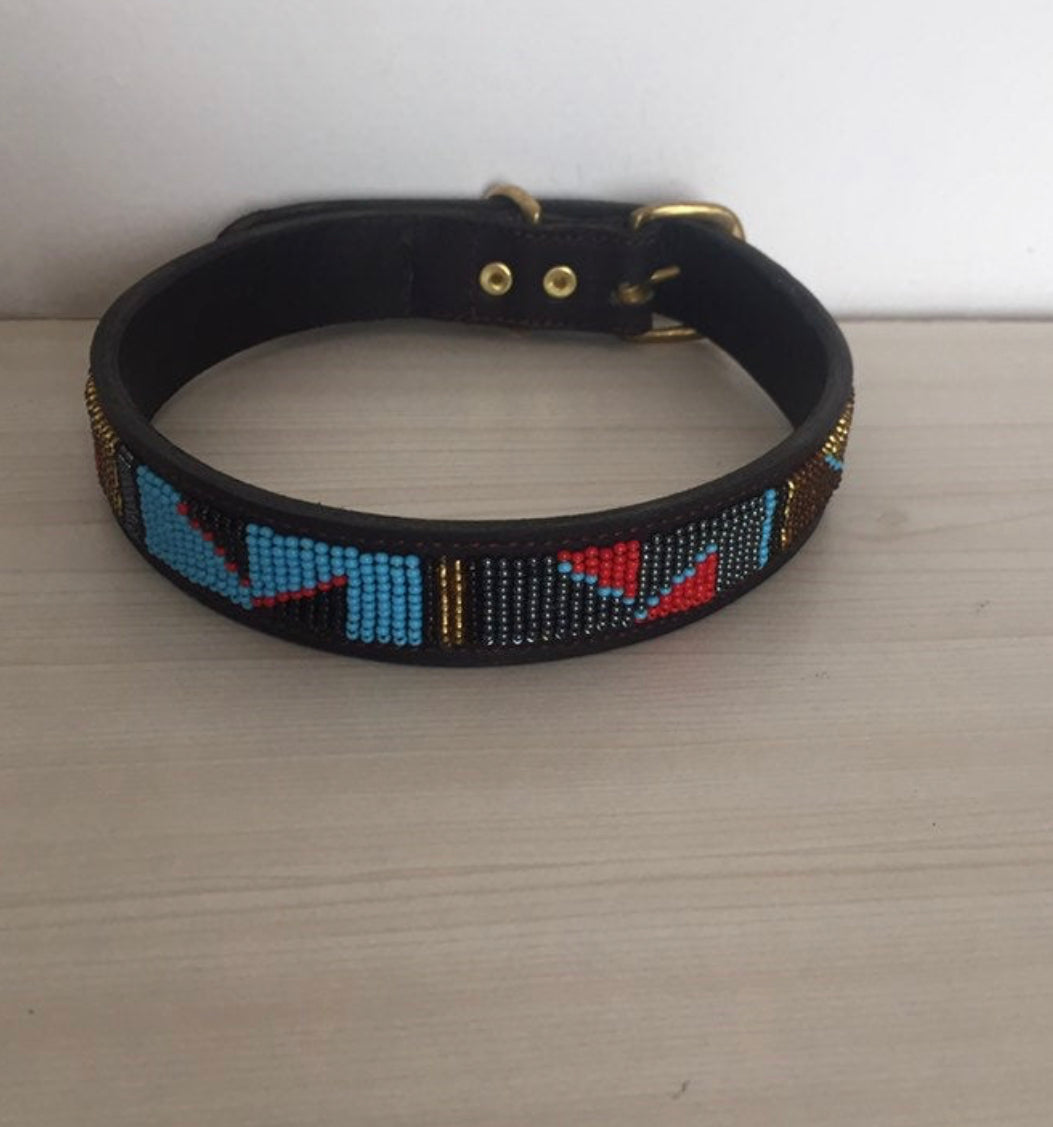 Hundehalsband Perlen Maasai Kollektion alle Designs