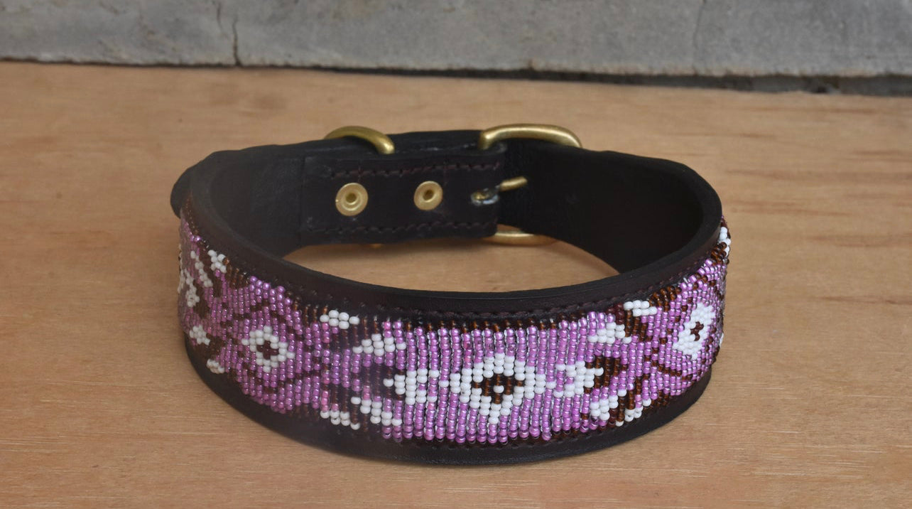 Hundehalsband Perlen Maasai Kollektion alle Designs