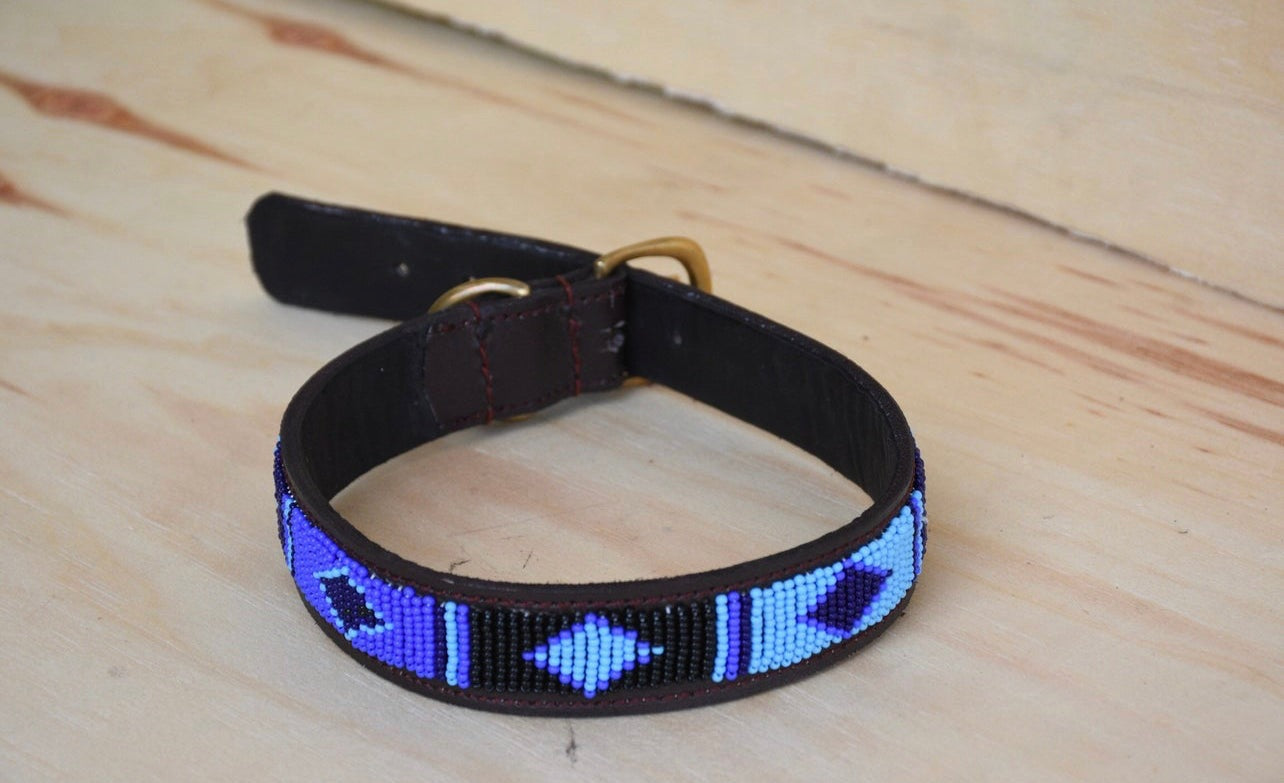 Hundehalsband Perlen Maasai Kollektion alle Designs