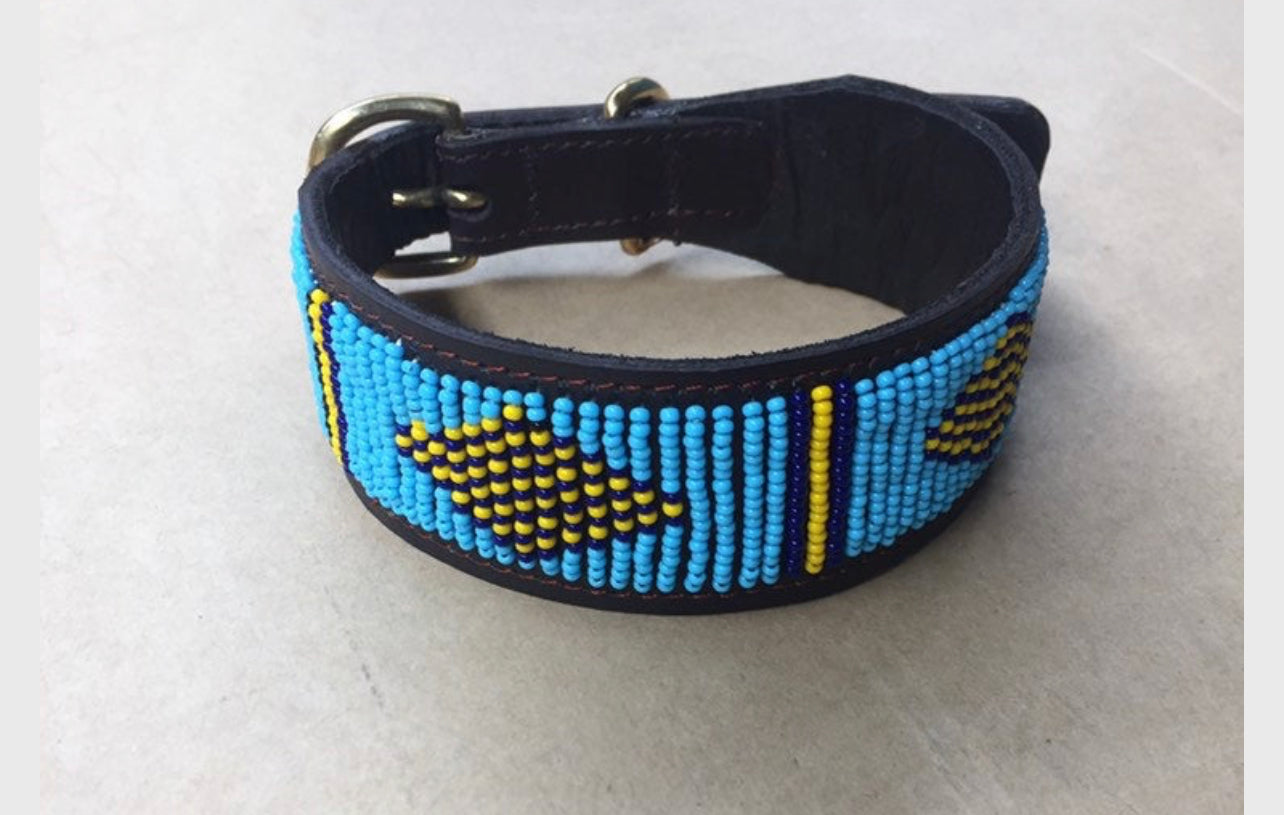 Hundehalsband Perlen Maasai Kollektion alle Designs