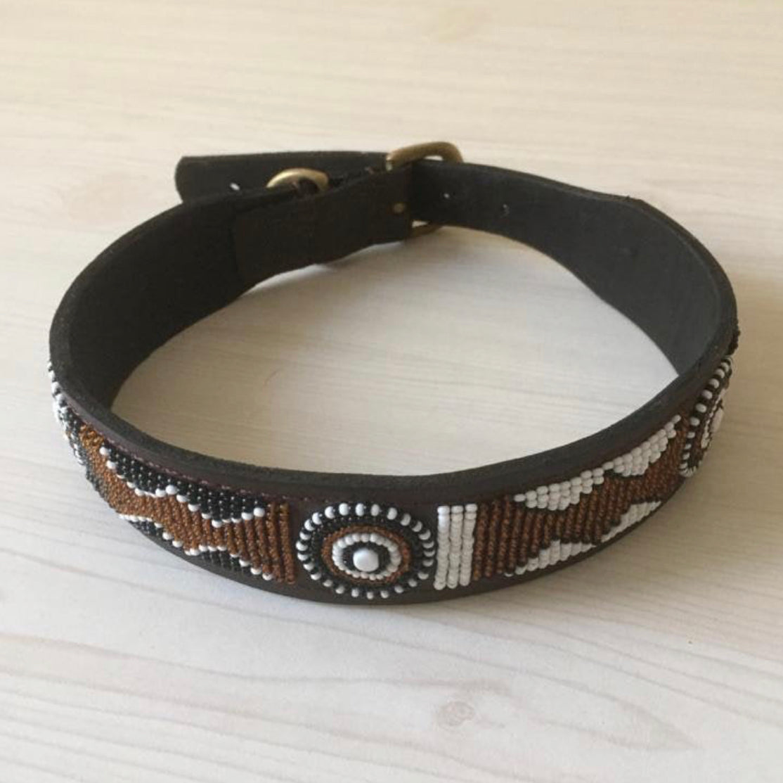 Hundehalsband Perlen Maasai Kollektion alle Designs
