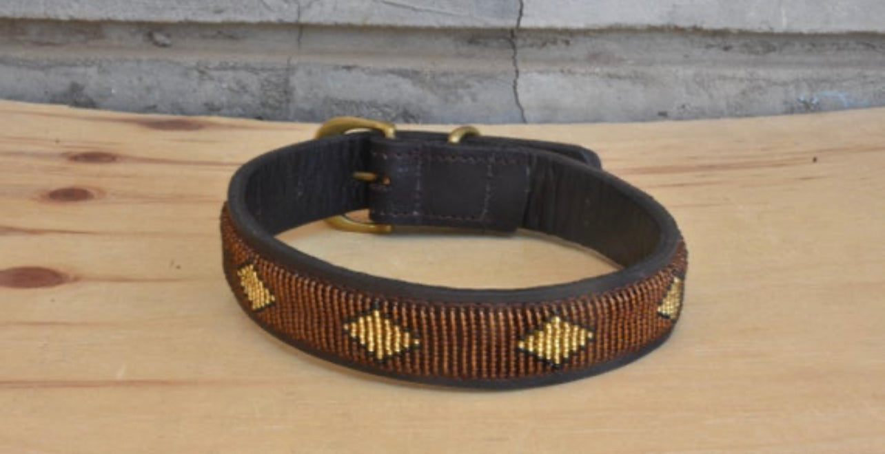 Hundehalsband Perlen Maasai Kollektion alle Designs
