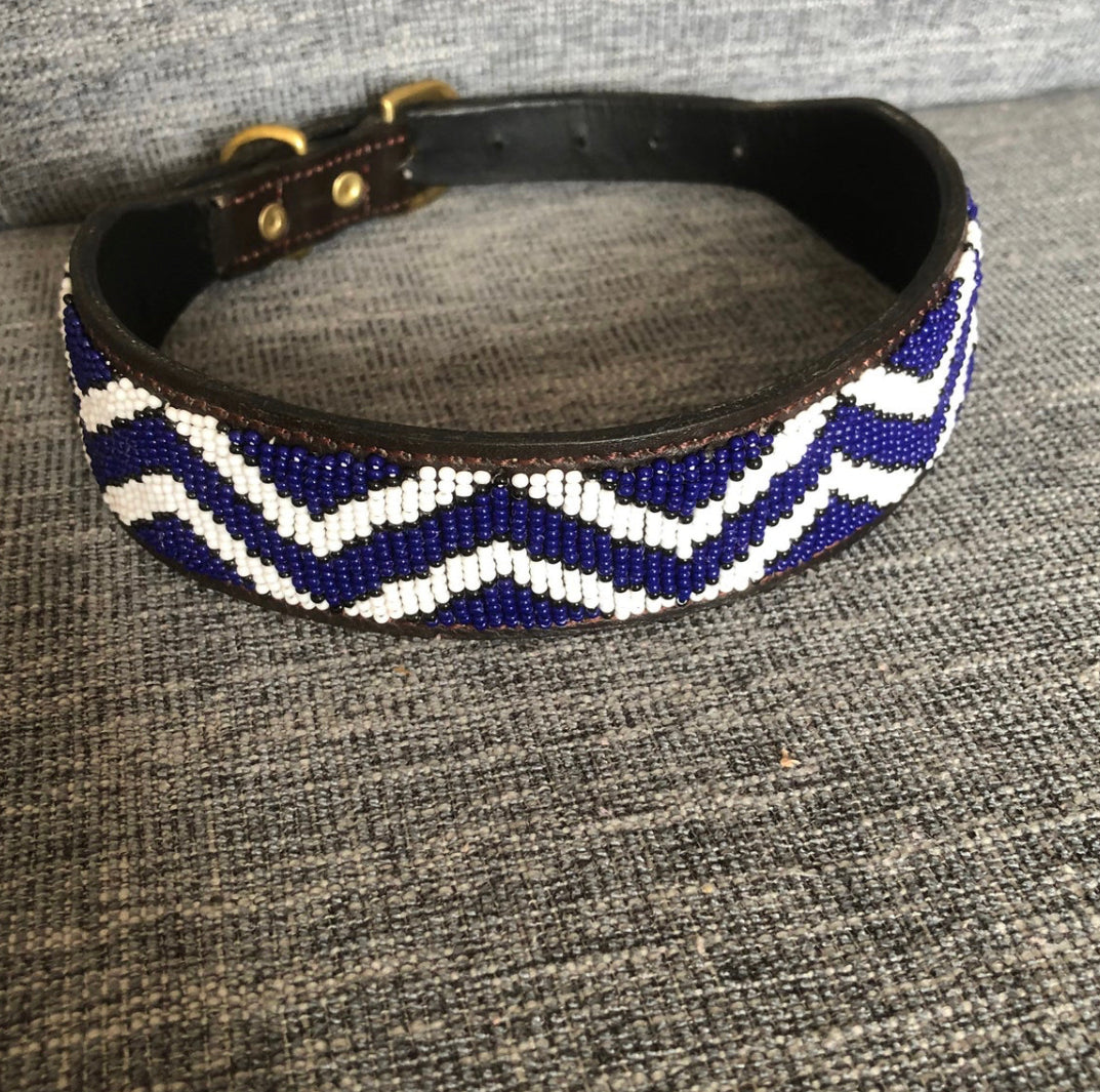 Hundehalsband Perlen Maasai Kollektion alle Designs