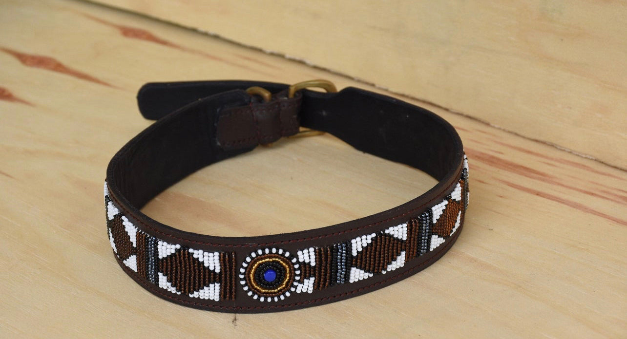 Hundehalsband Perlen Maasai Kollektion alle Designs