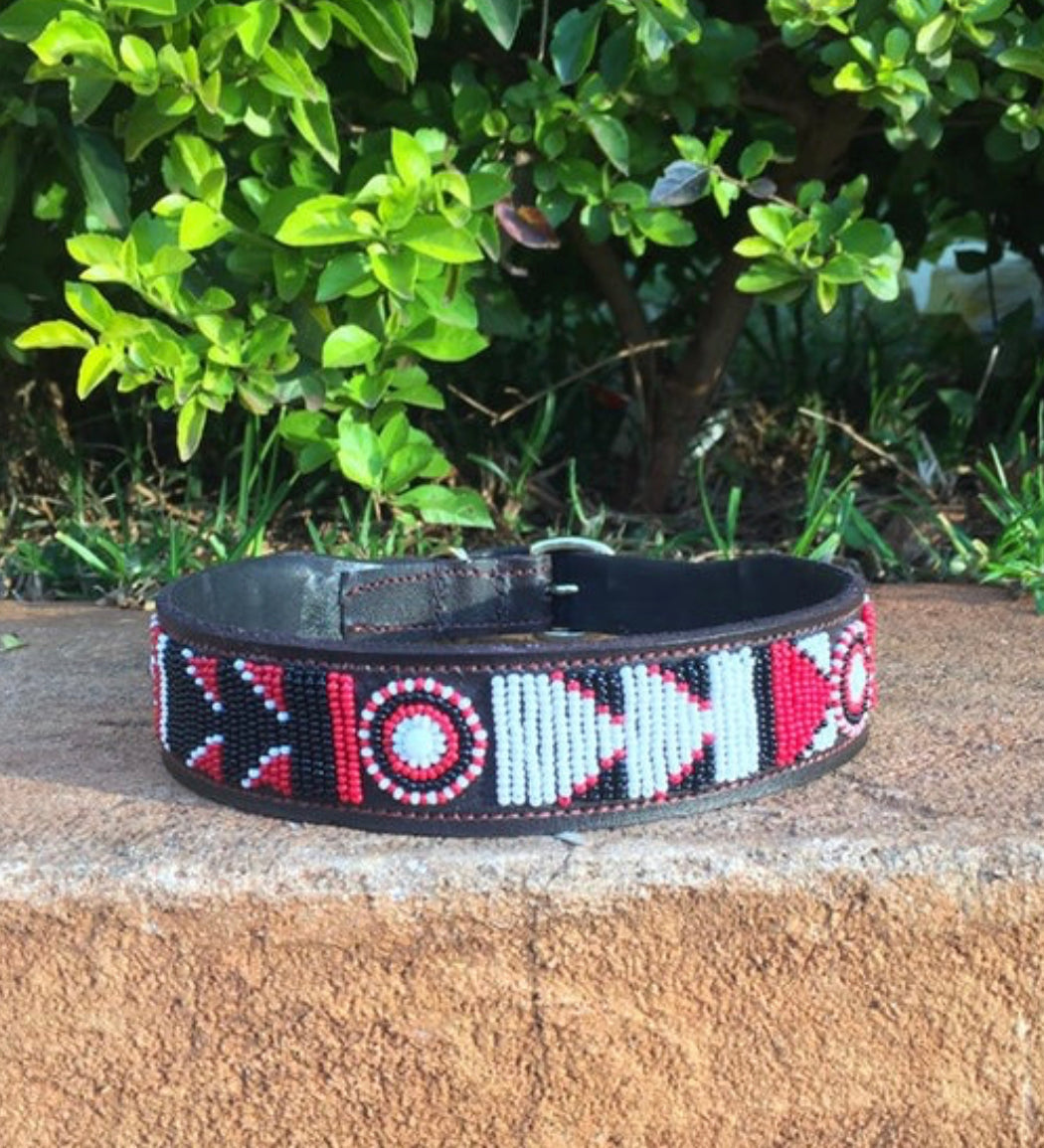 Hundehalsband Perlen Maasai Kollektion alle Designs