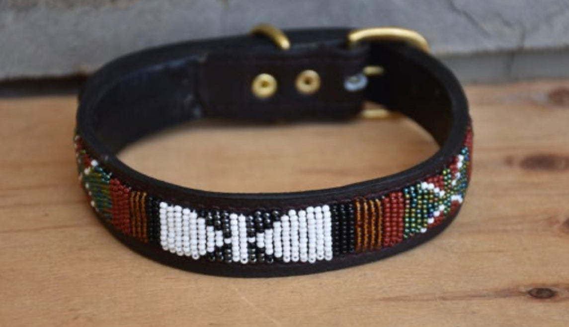 Hundehalsband Perlen Maasai Kollektion alle Designs