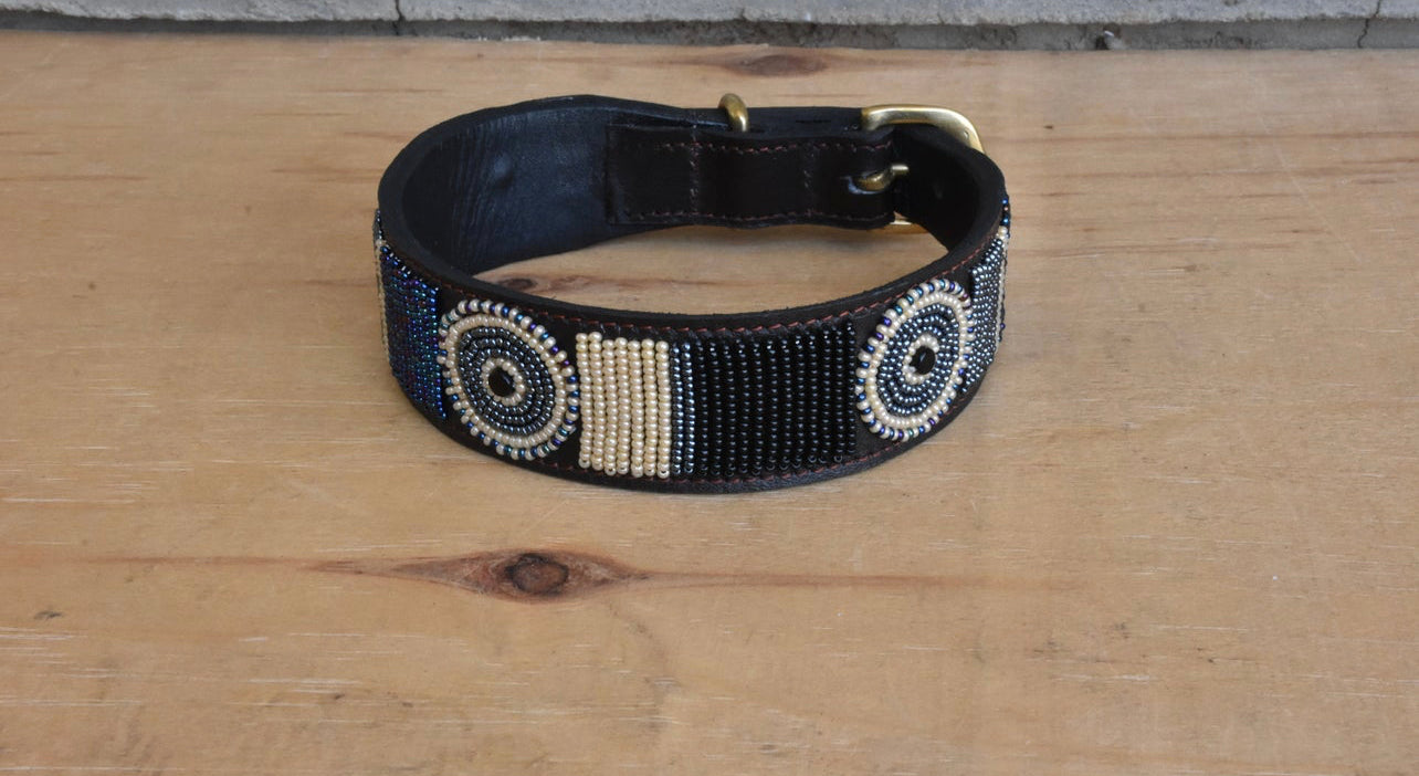 Hundehalsband Perlen Maasai Kollektion alle Designs