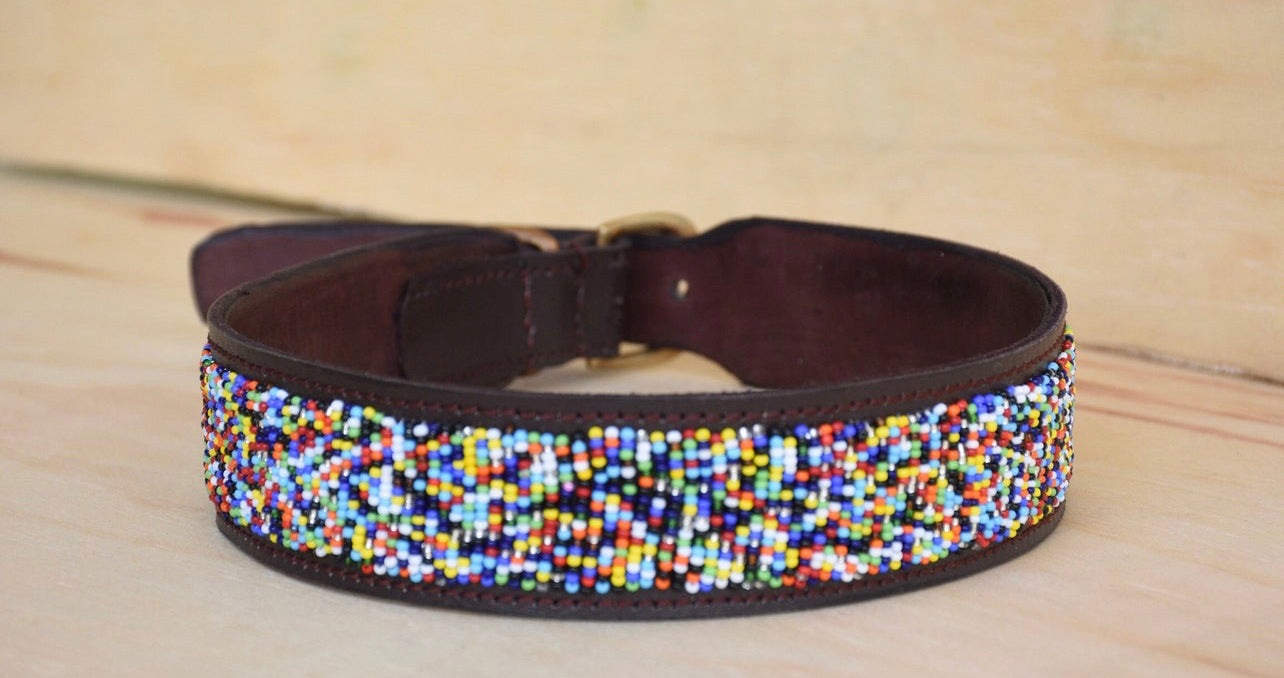 Hundehalsband Perlen Maasai Kollektion alle Designs