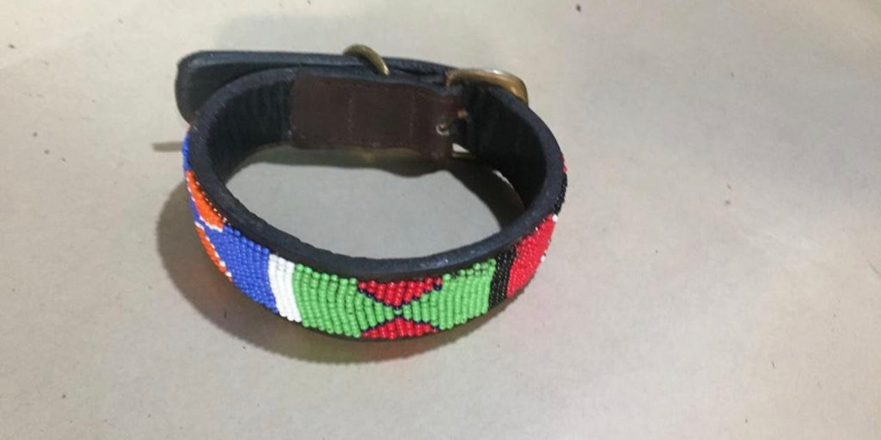Hundehalsband Perlen Maasai Kollektion alle Designs