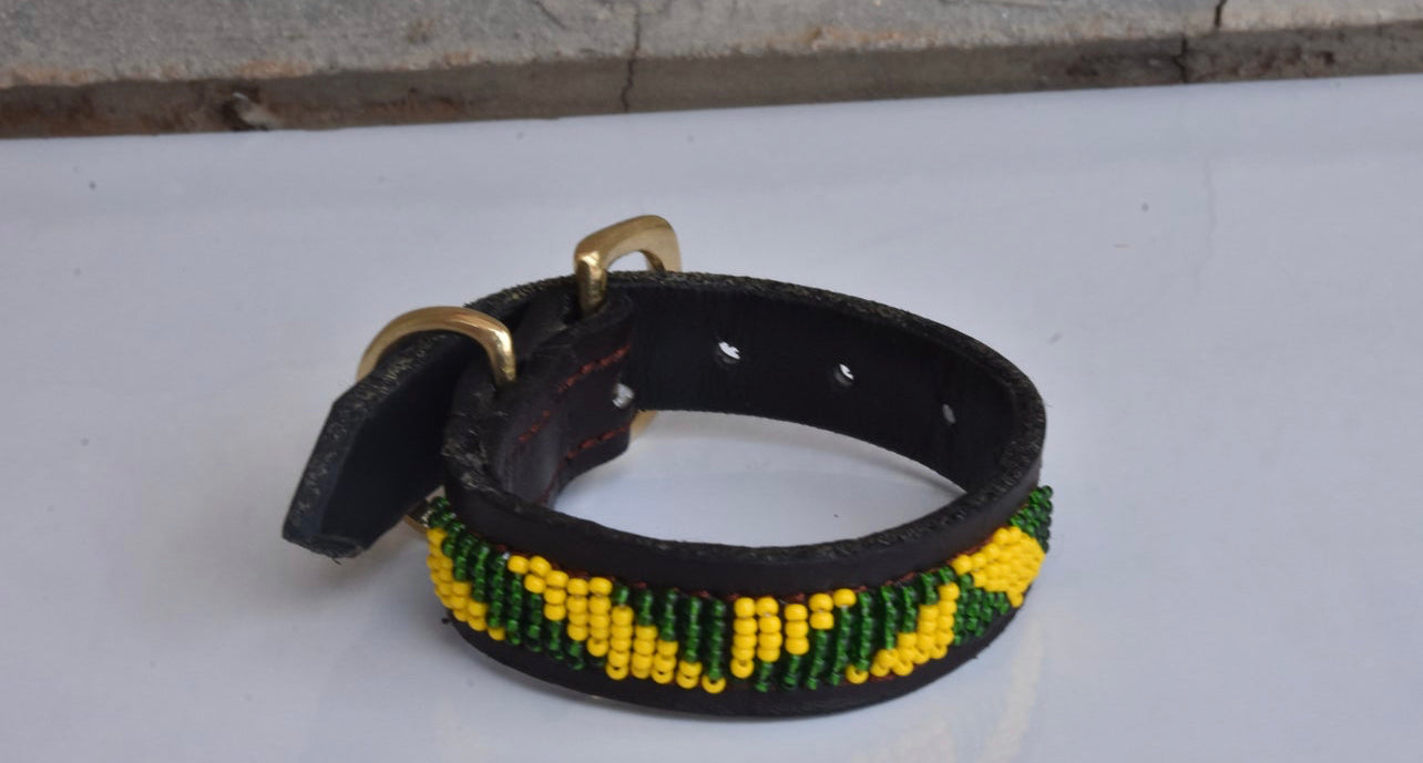Hundehalsband Perlen Maasai Kollektion alle Designs