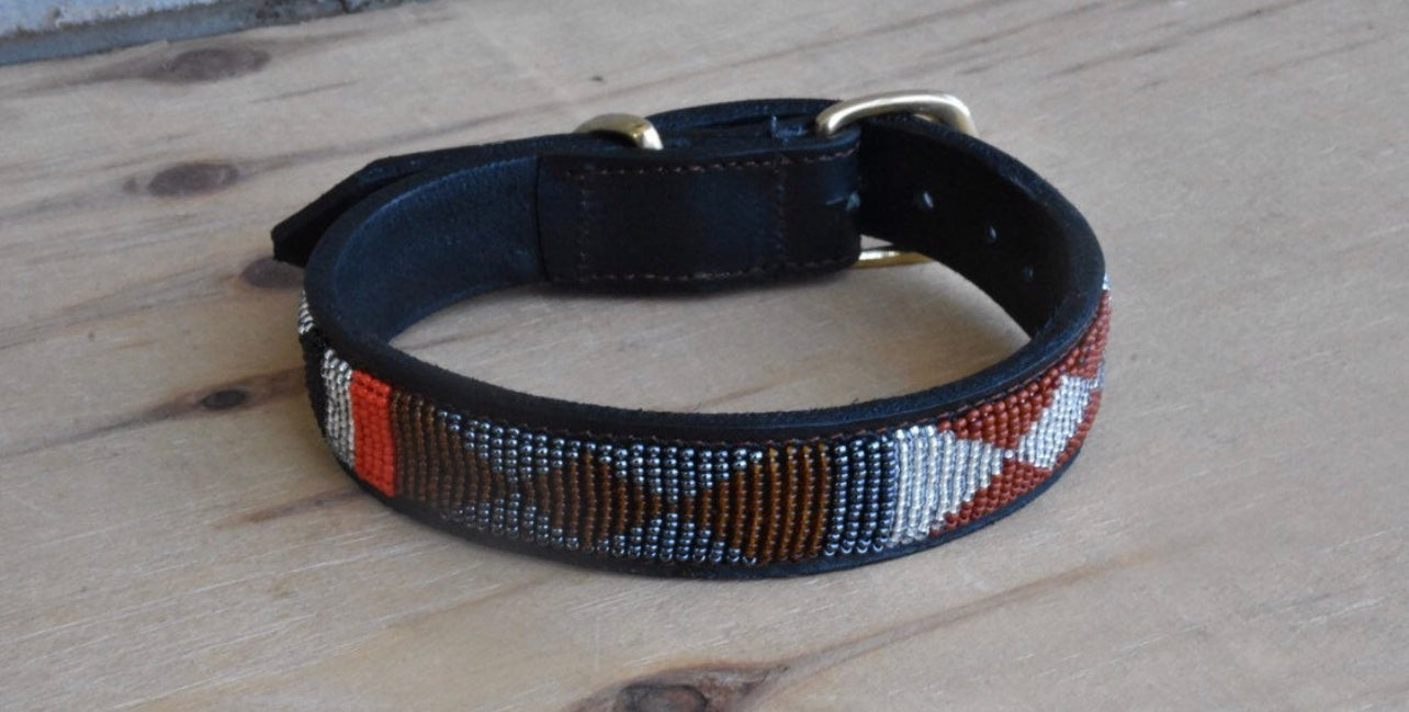 Hundehalsband Perlen Maasai Kollektion alle Designs