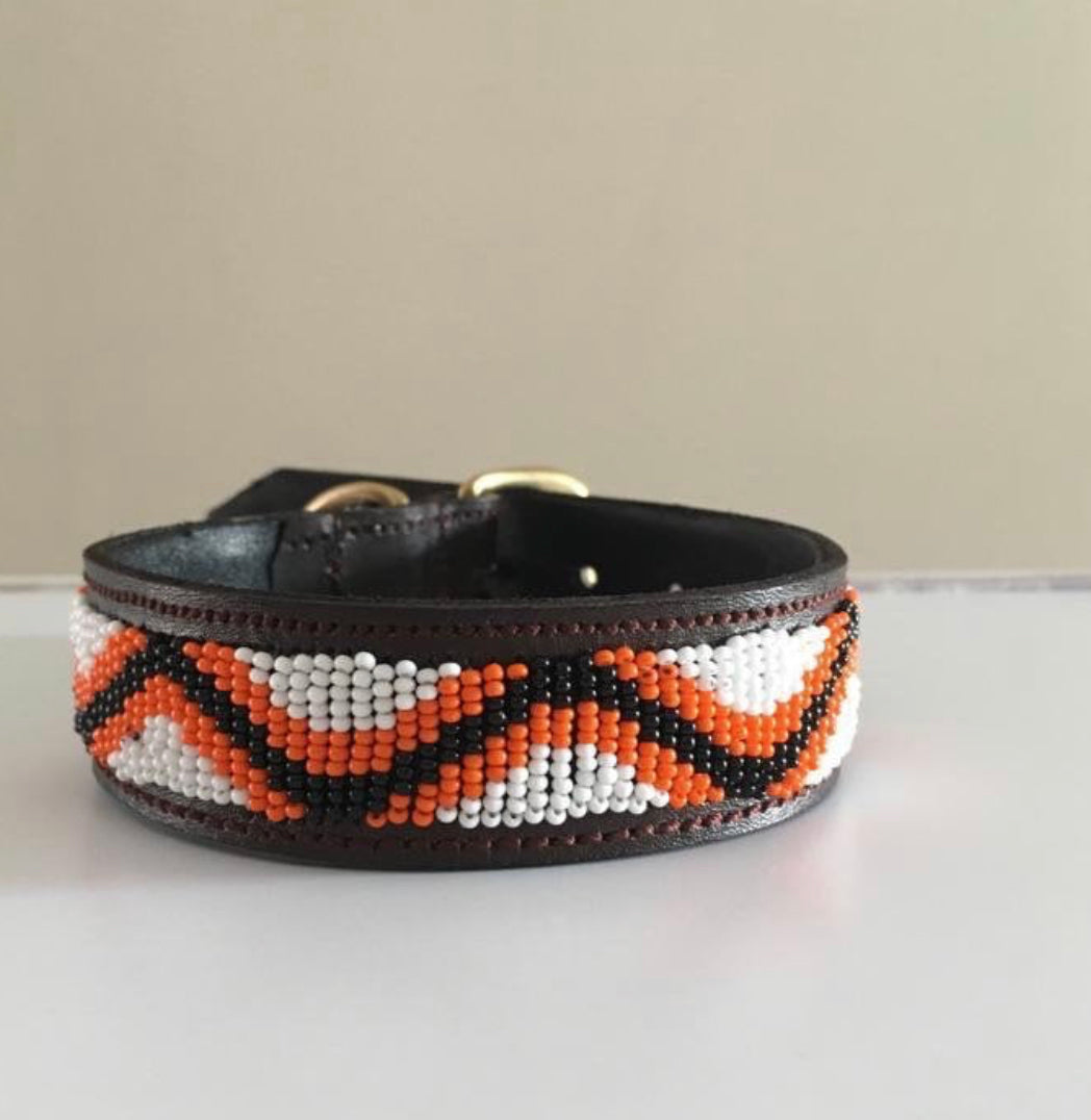 Hundehalsband Perlen Maasai Kollektion alle Designs