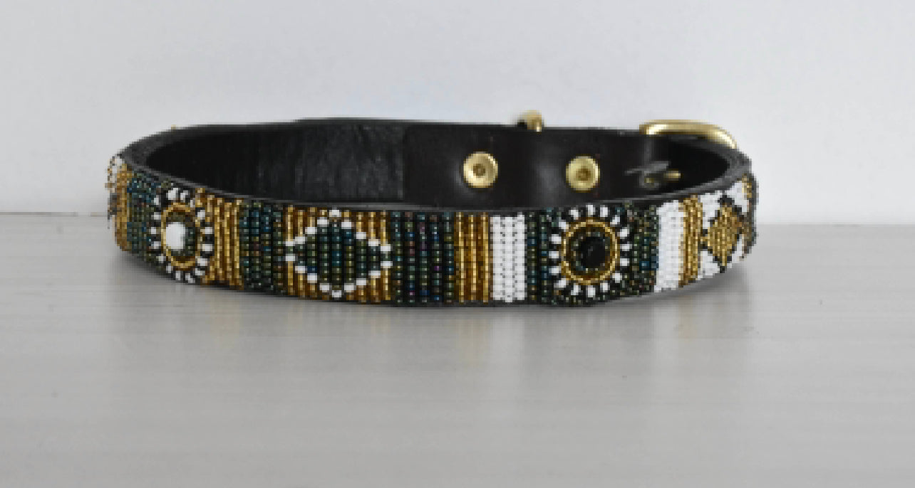 Hundehalsband Perlen Maasai Kollektion alle Designs