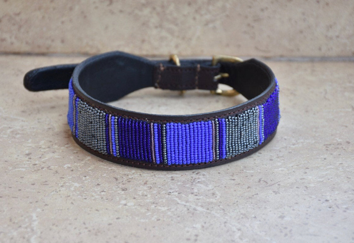 Hundehalsband Perlen Maasai Kollektion alle Designs