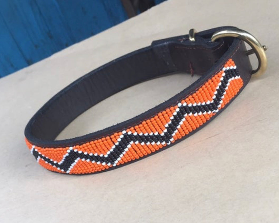 Hundehalsband Perlen Maasai Kollektion alle Designs