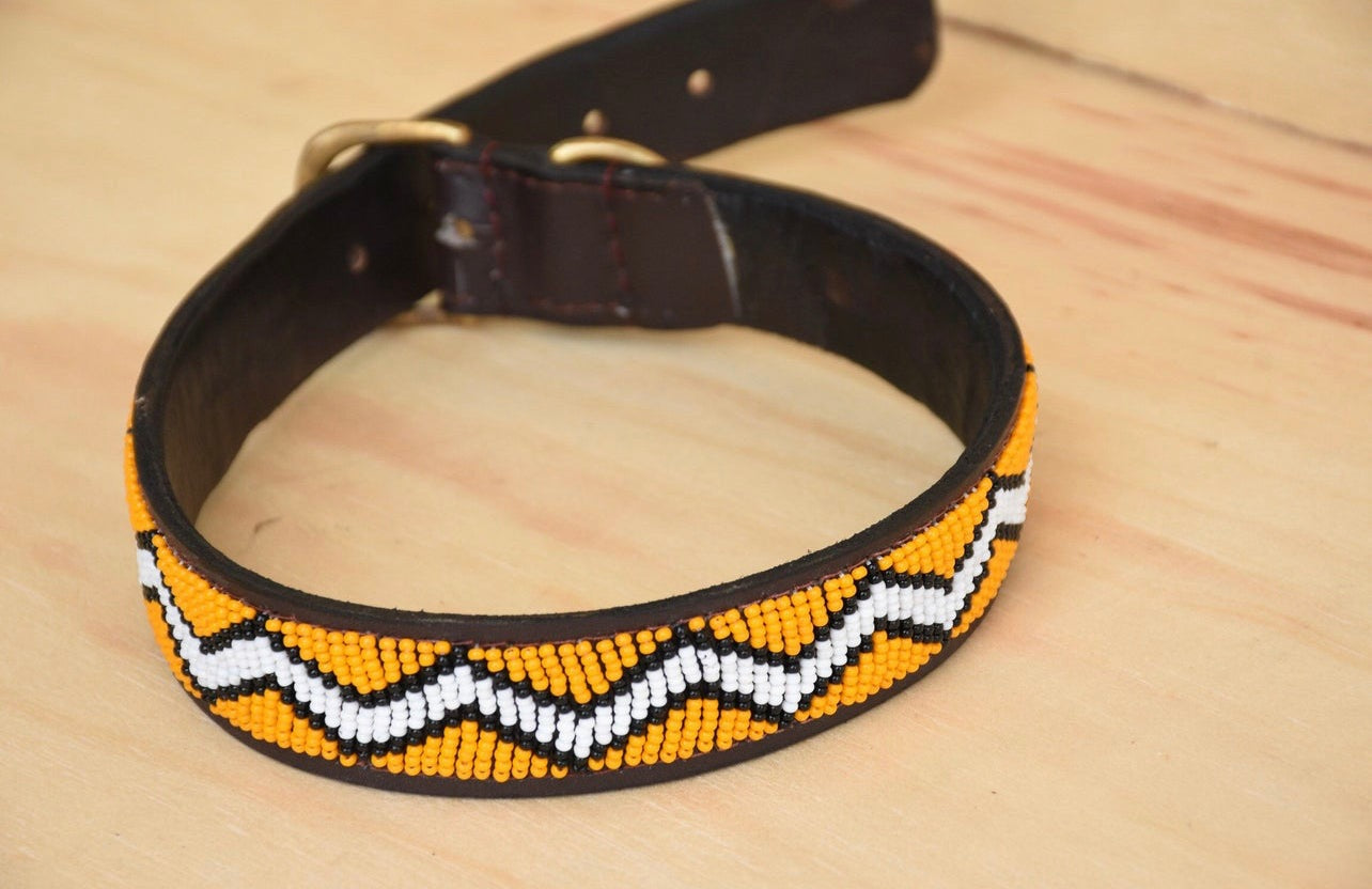 Hundehalsband Perlen Maasai Kollektion alle Designs