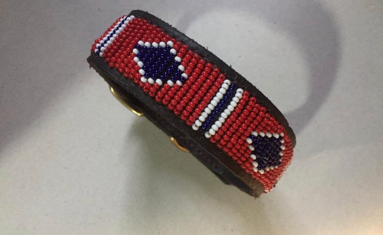 Hundehalsband Perlen Maasai Kollektion alle Designs
