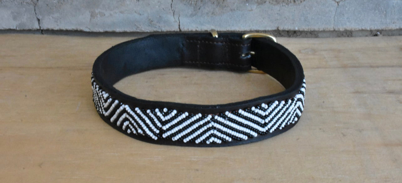 Hundehalsband Perlen Maasai Kollektion alle Designs