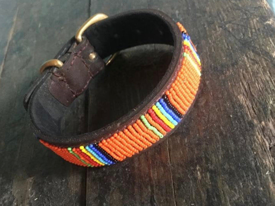 Hundehalsband Perlen Maasai Kollektion alle Designs