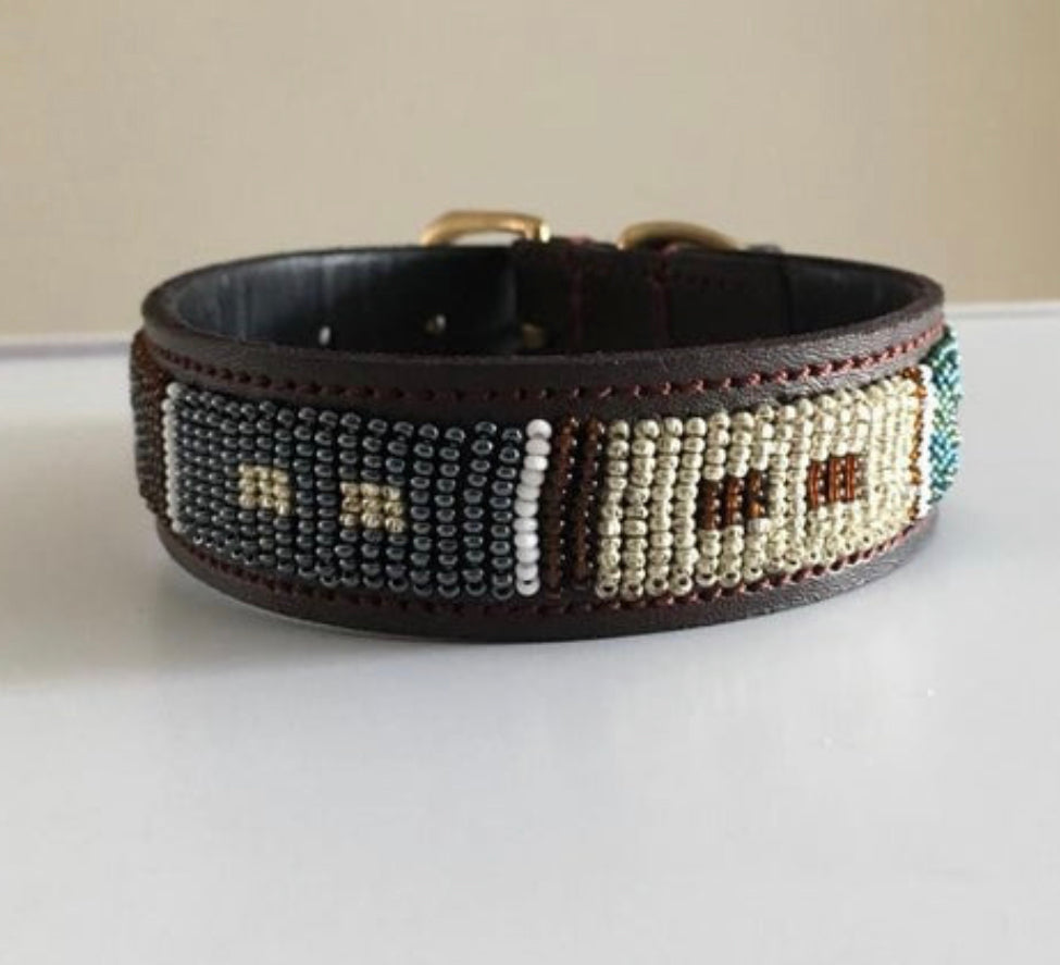 Hundehalsband Perlen Maasai Kollektion alle Designs