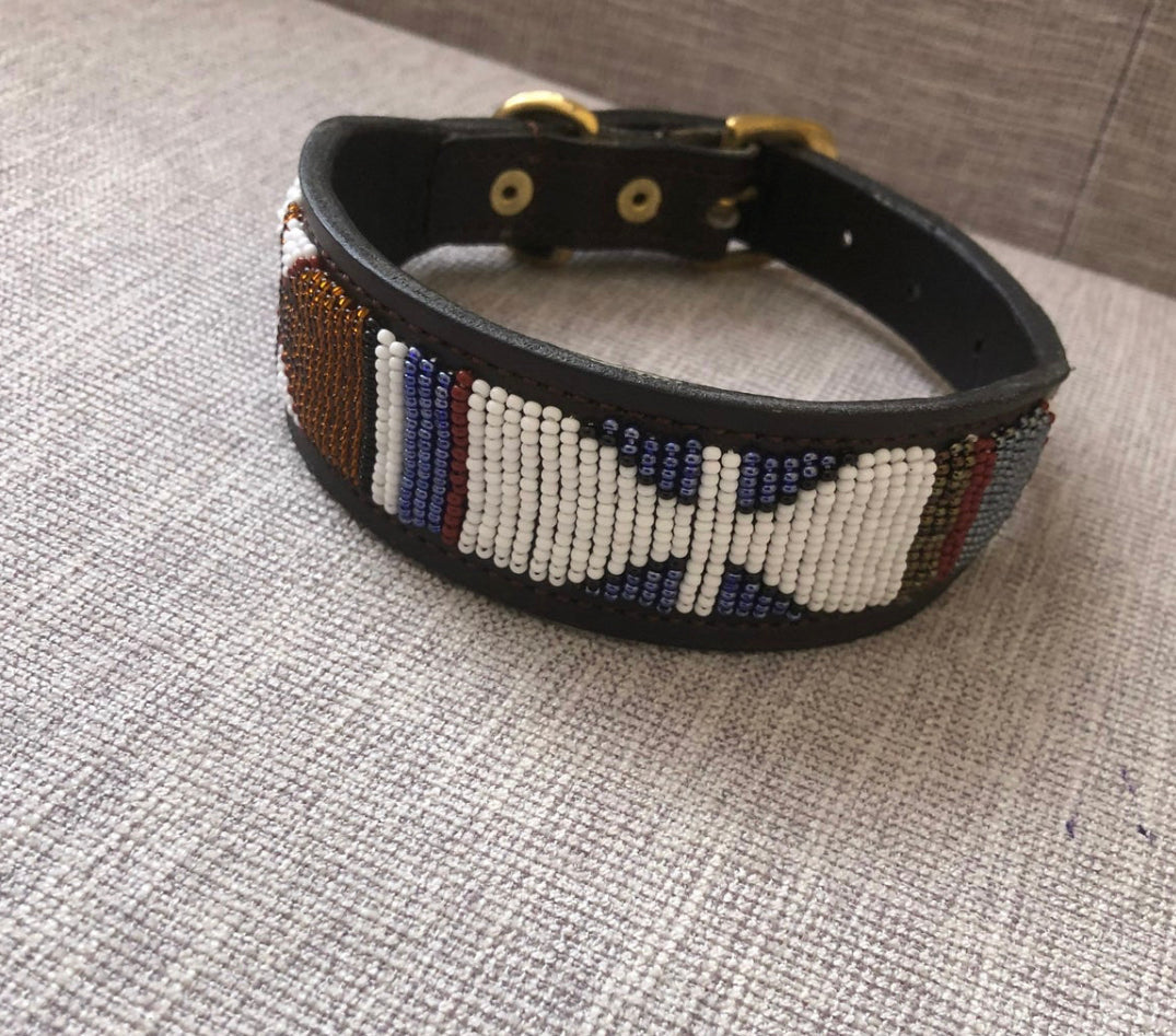 Hundehalsband Perlen Maasai Kollektion alle Designs