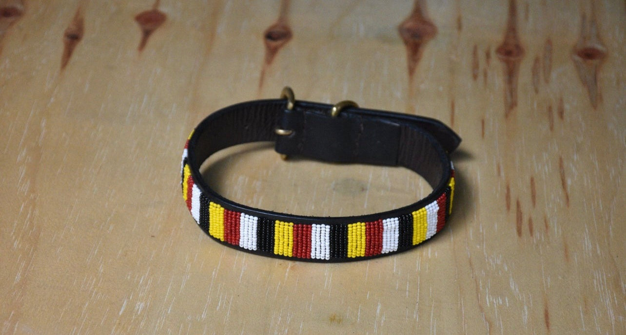 Hundehalsband Perlen Maasai Kollektion alle Designs