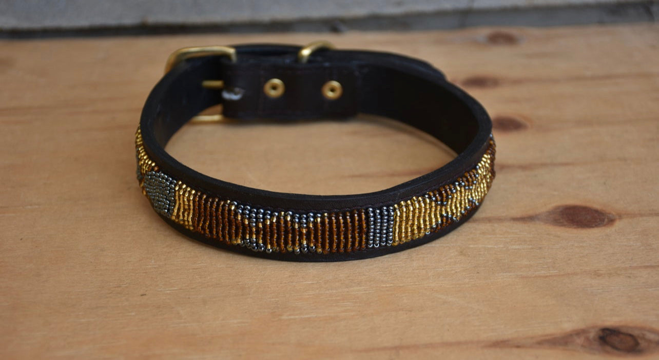Hundehalsband Perlen Maasai Kollektion alle Designs