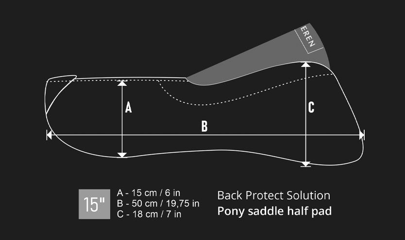Sattelpad Pony Comfort 18mm