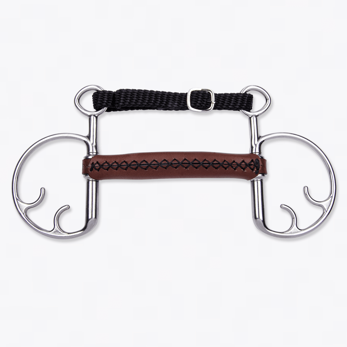 Springkandare mit flexibler Lederstange