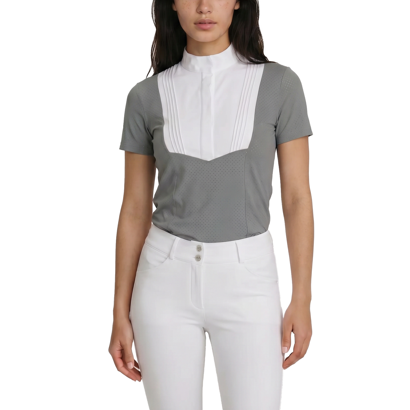 Turnier Bluse Damen Heritage Luft Kurzarm