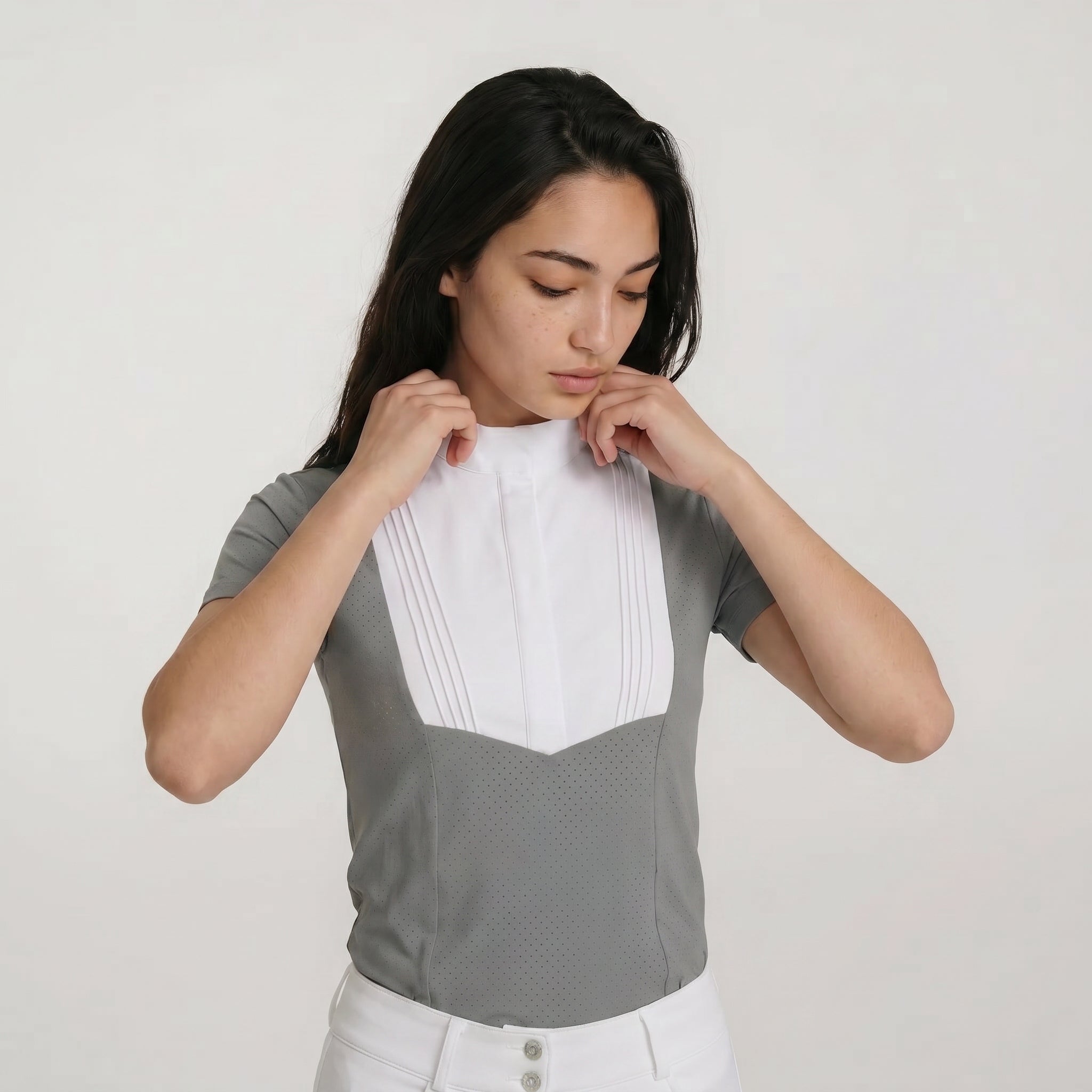 Turnier Bluse Damen Heritage Luft Kurzarm