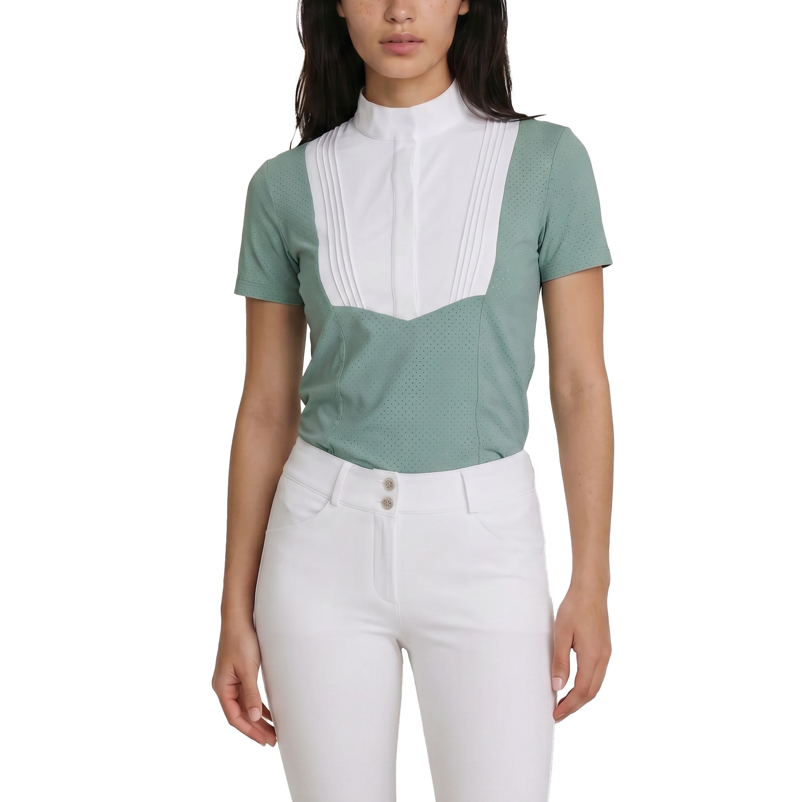Turnier Bluse Damen Heritage Luft Kurzarm