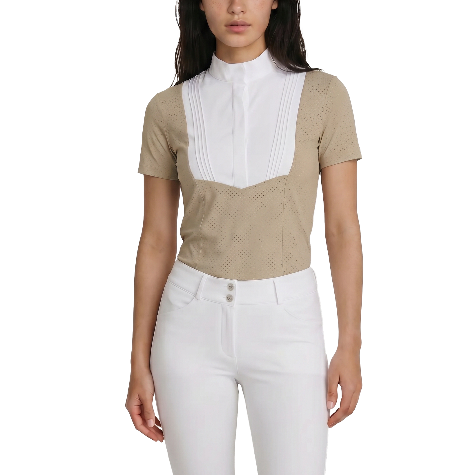 Turnier Bluse Damen Heritage Luft Kurzarm