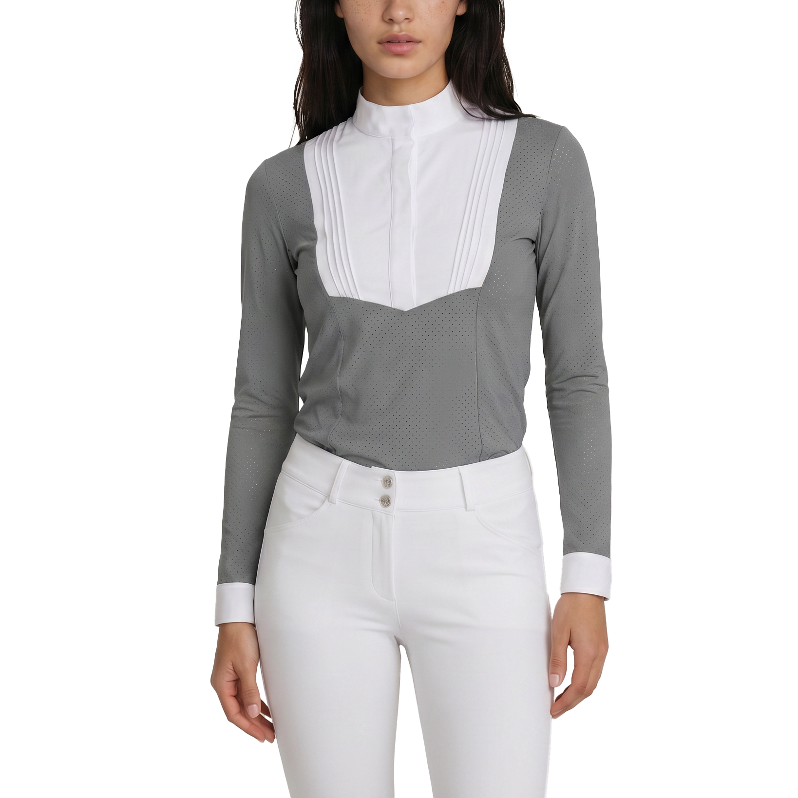 Turnier Bluse Damen Heritage Luft Langarm