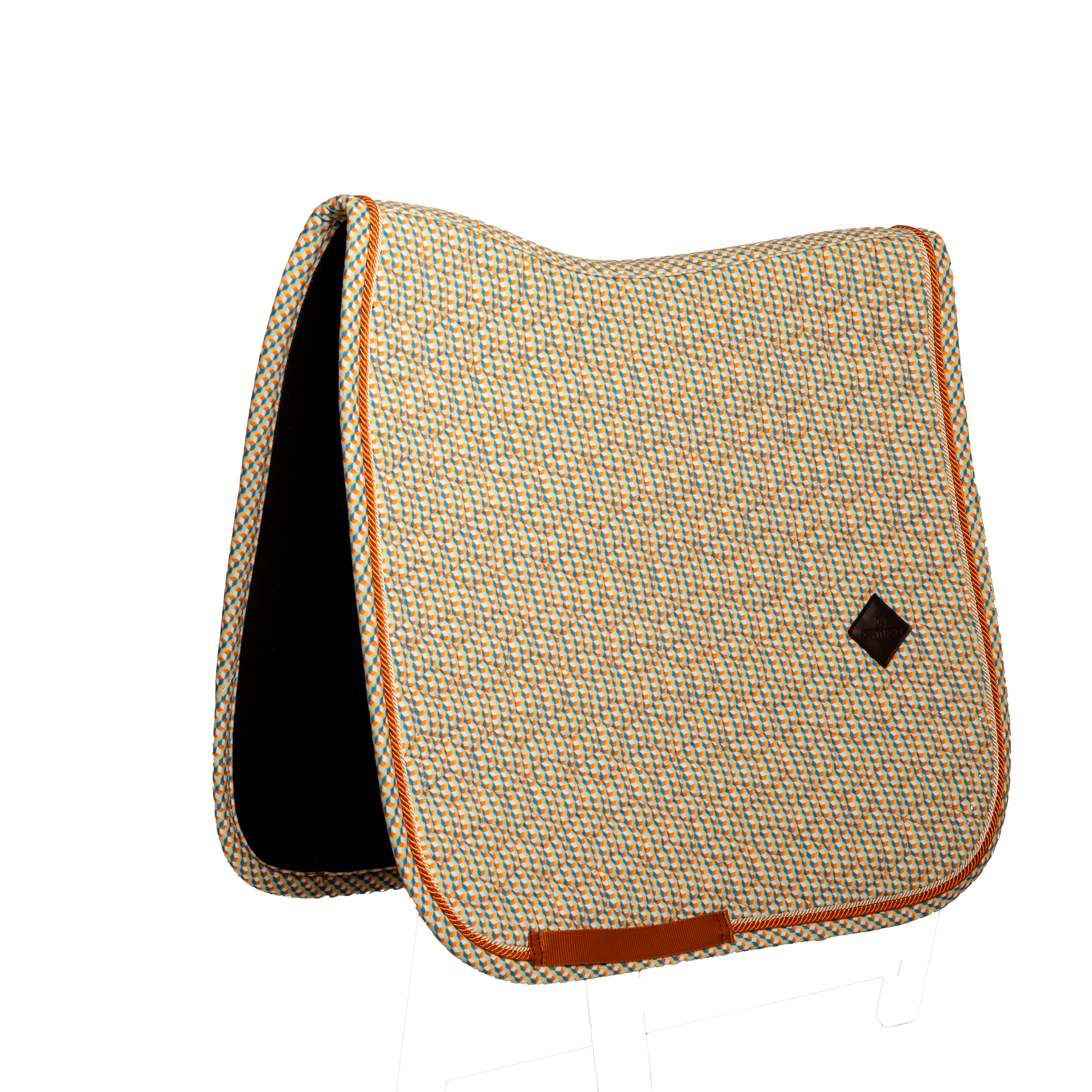 Sattelpad Samt Cubes Druck  orful
